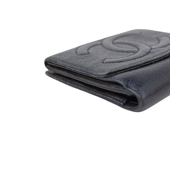 CHANEL wallet here mark leather black - Picture 3 of 12